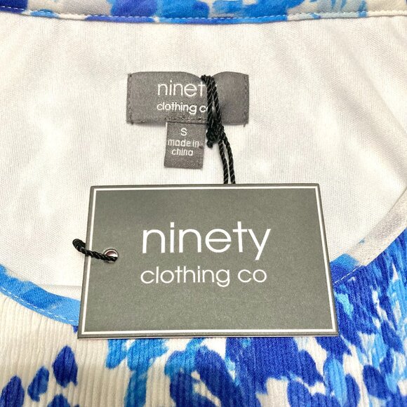 NWT! Ninety Clothing Co Women’s S Chiffon Stretch A-Line Casual Formal Dress - Picture 2 of 6